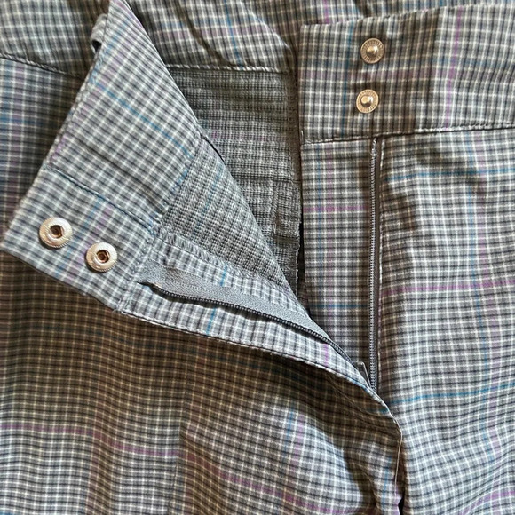 Nike Golf Dry Fit Golf Mid Rise Plaid Pants Size Sz 12 - Picture 6 of 11